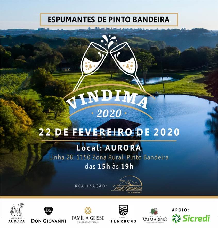 2ª Celebração da Vindima TERROIR ESPUMANTES DE PINTO BANDEIRA Venha !
